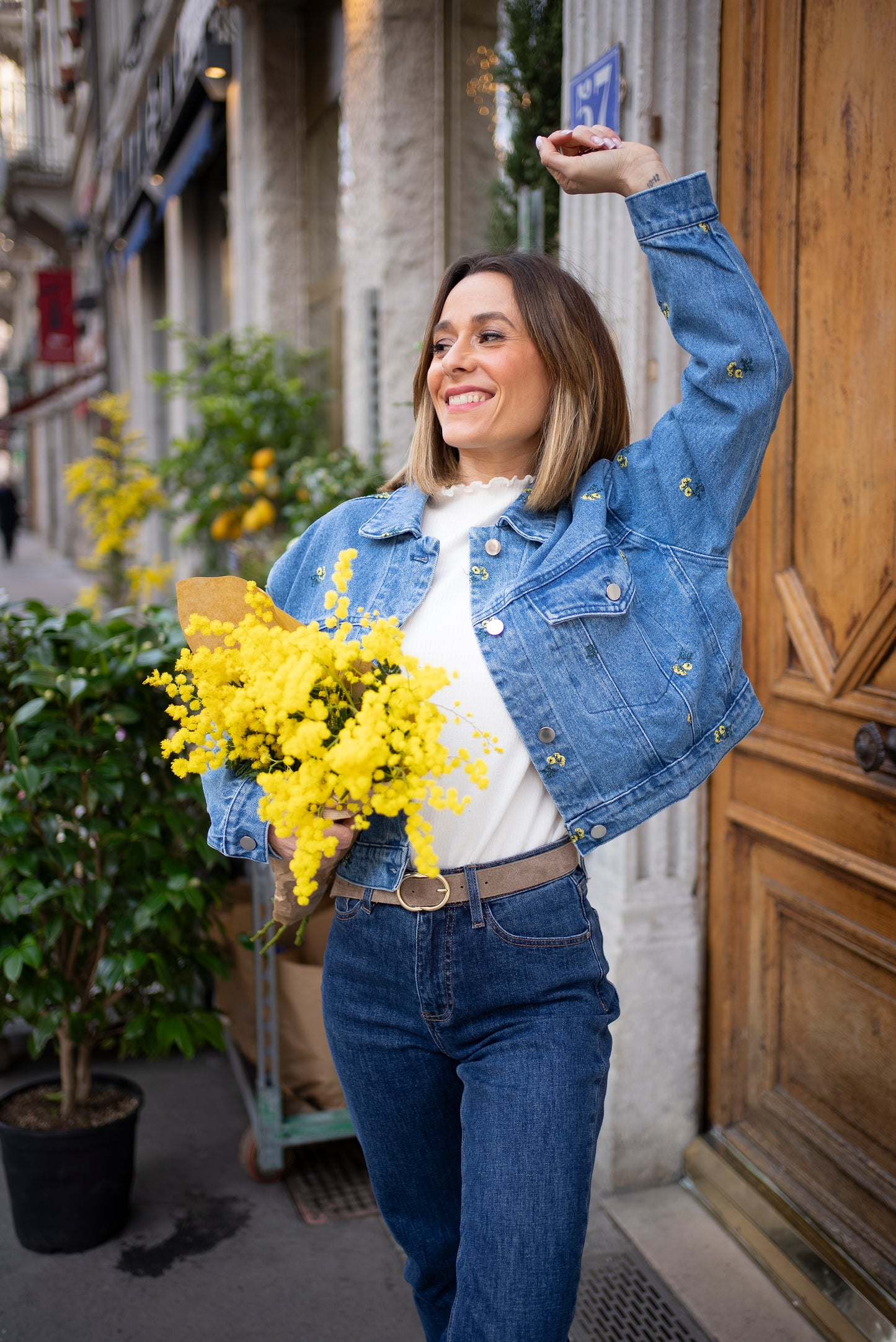 Veste en jean Marguerite