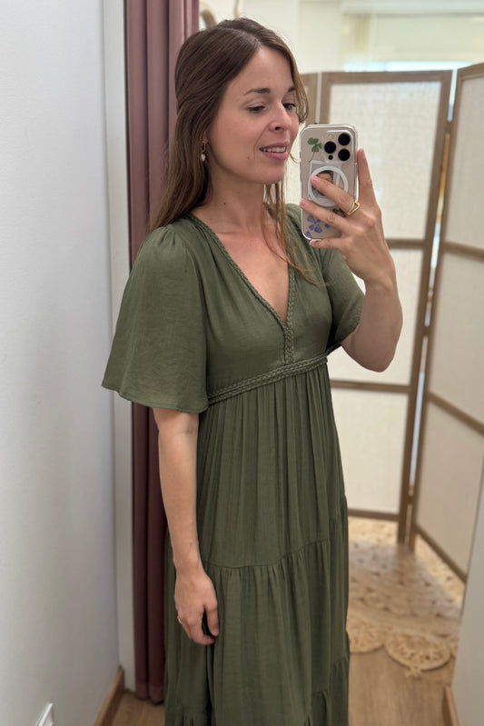 Robe Anna kaki