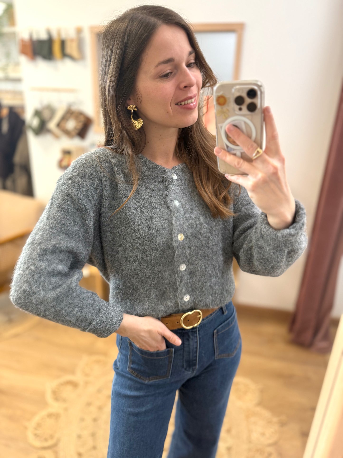 Gilet Léandre gris clair