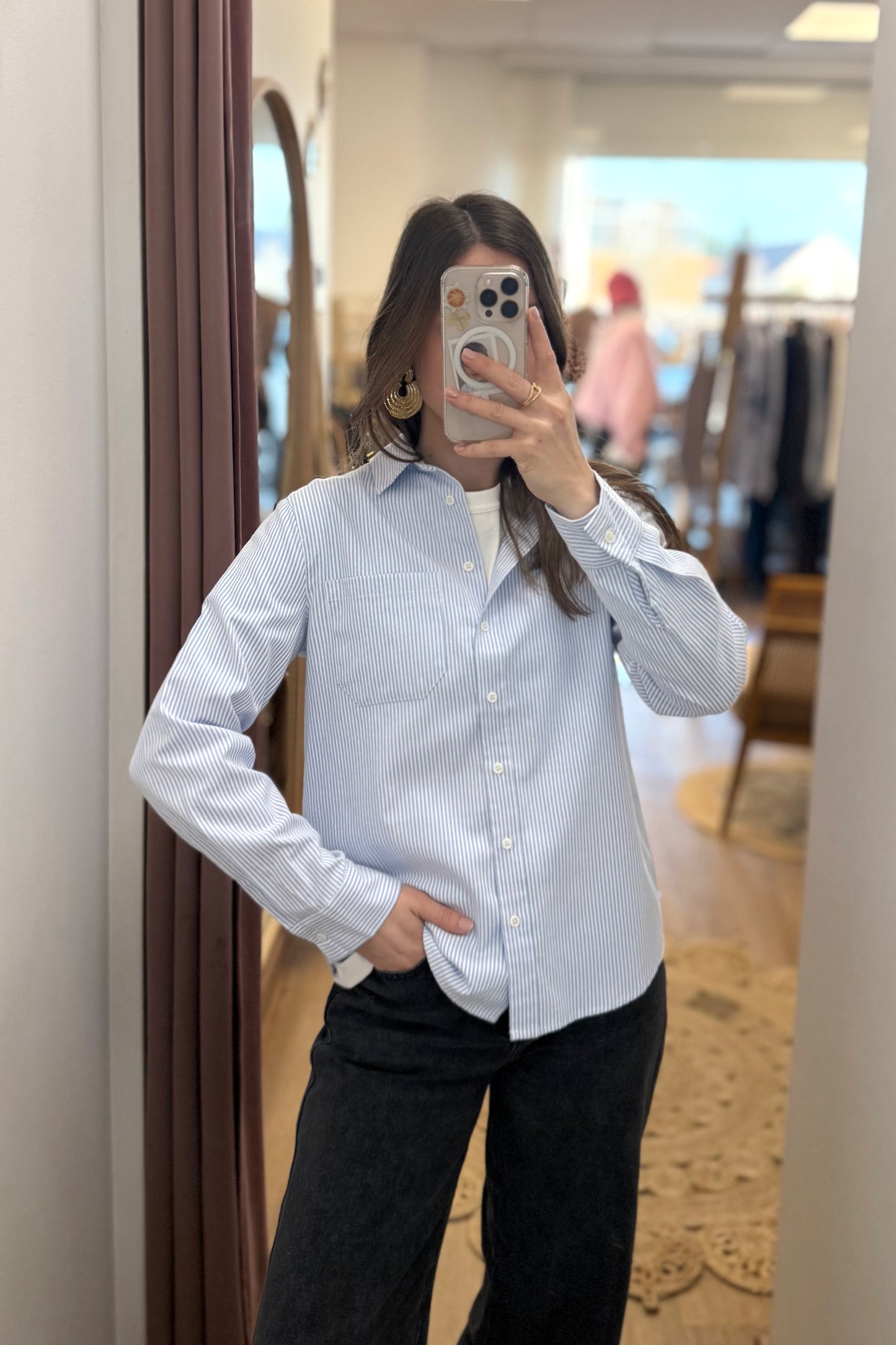 Chemise Bérénice bleue