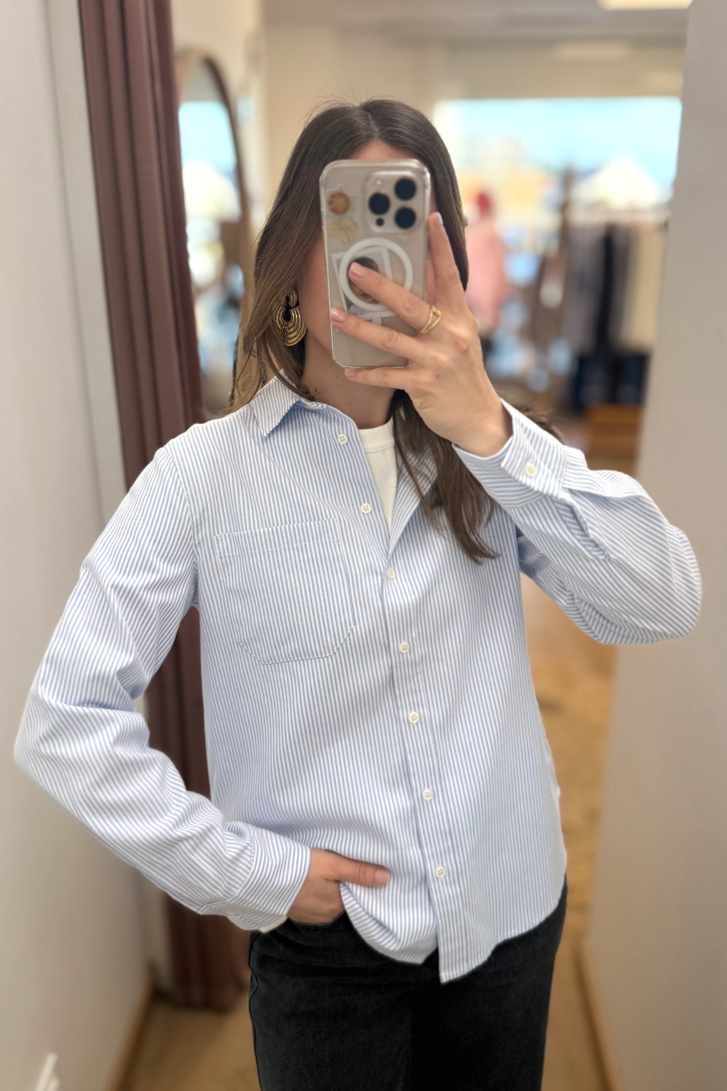 Chemise Bérénice bleue