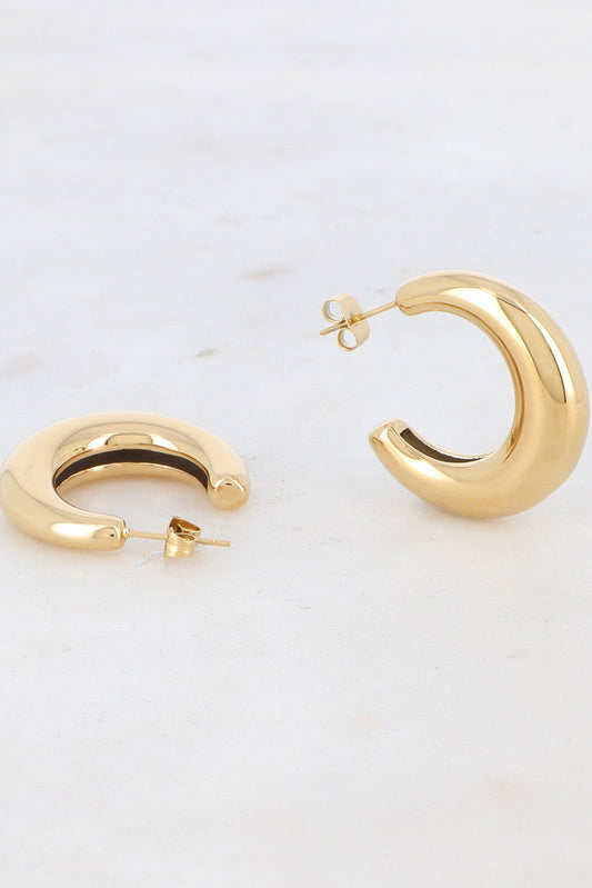 Boucles d'oreilles demi lune