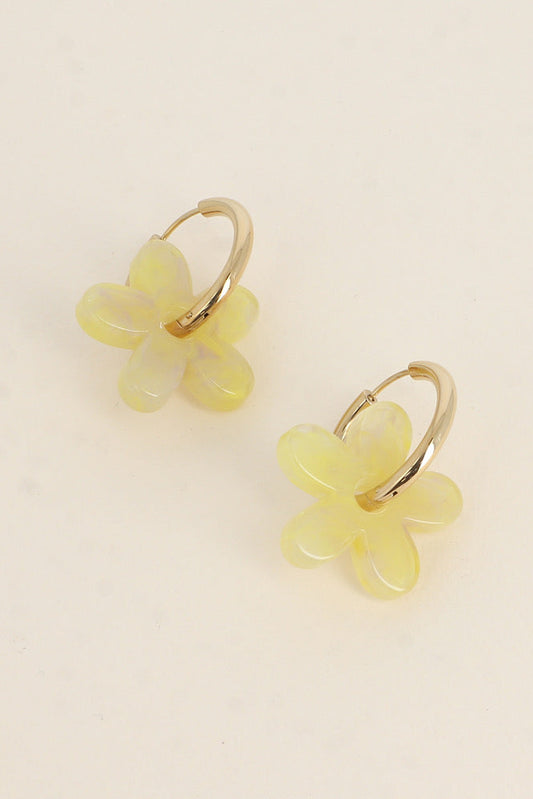 Boucles d'oreilles Maïa jaune