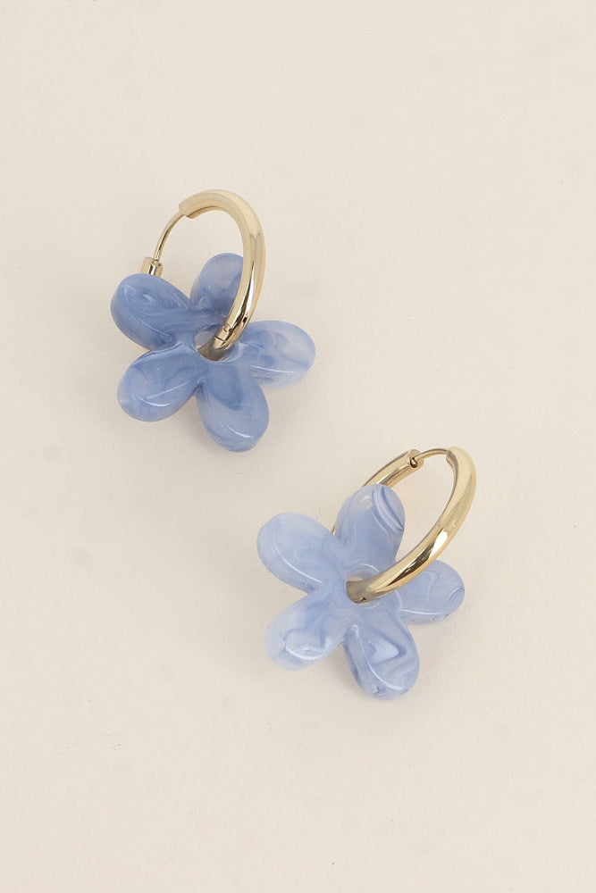 Boucles d'oreilles Maïa denim