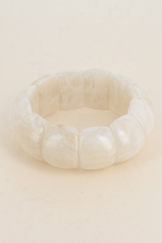 Bracelet élastique blanc