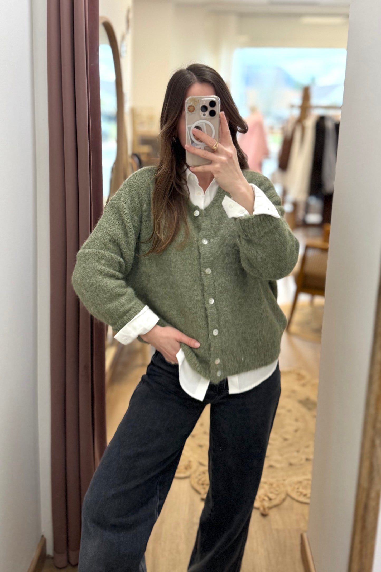 Gilet Léandre vert olive