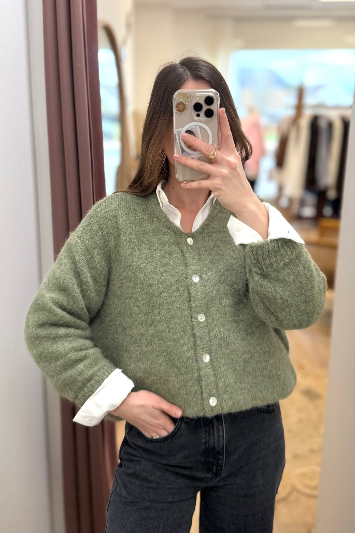 Gilet Léandre vert olive