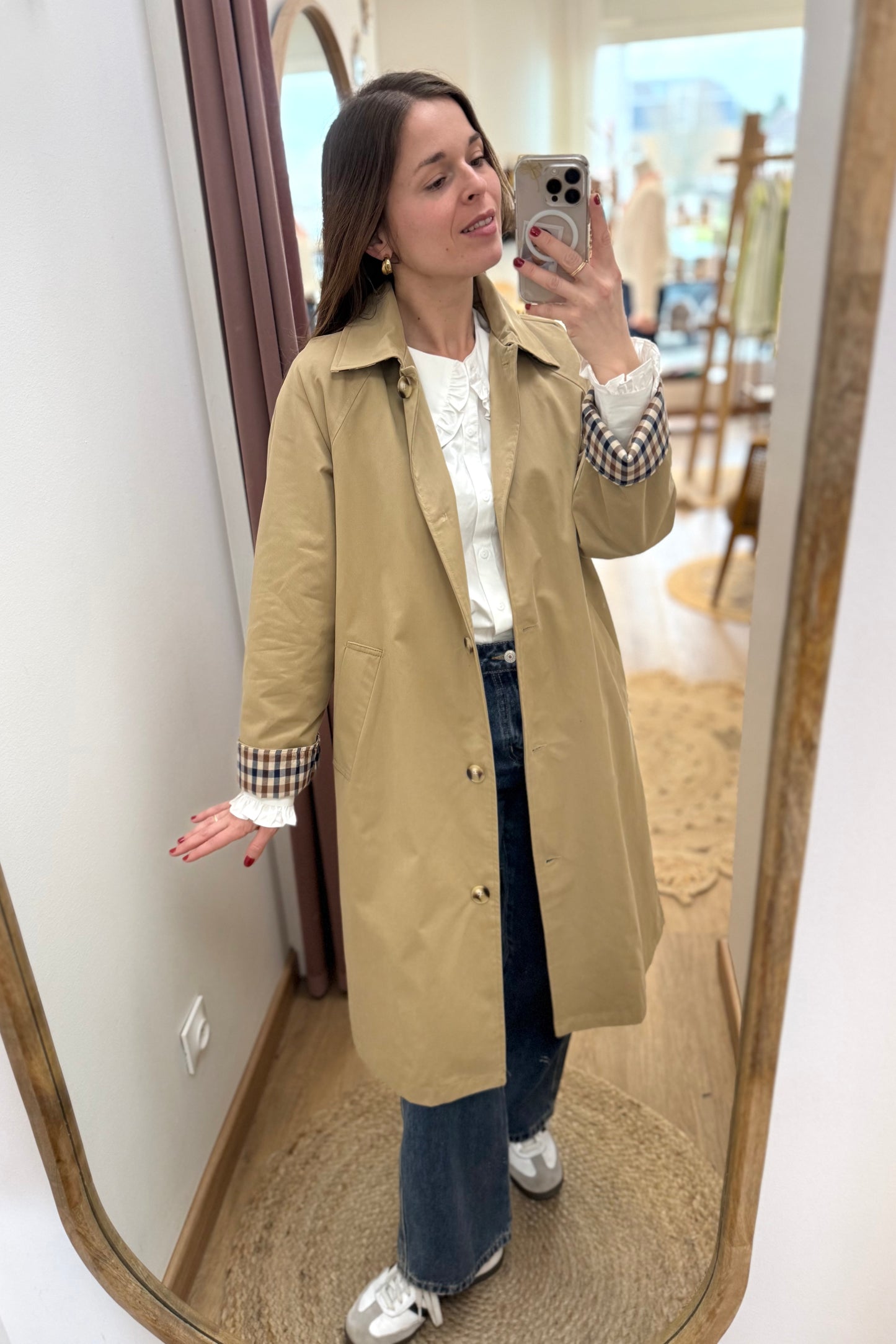 Trench long Hector beige