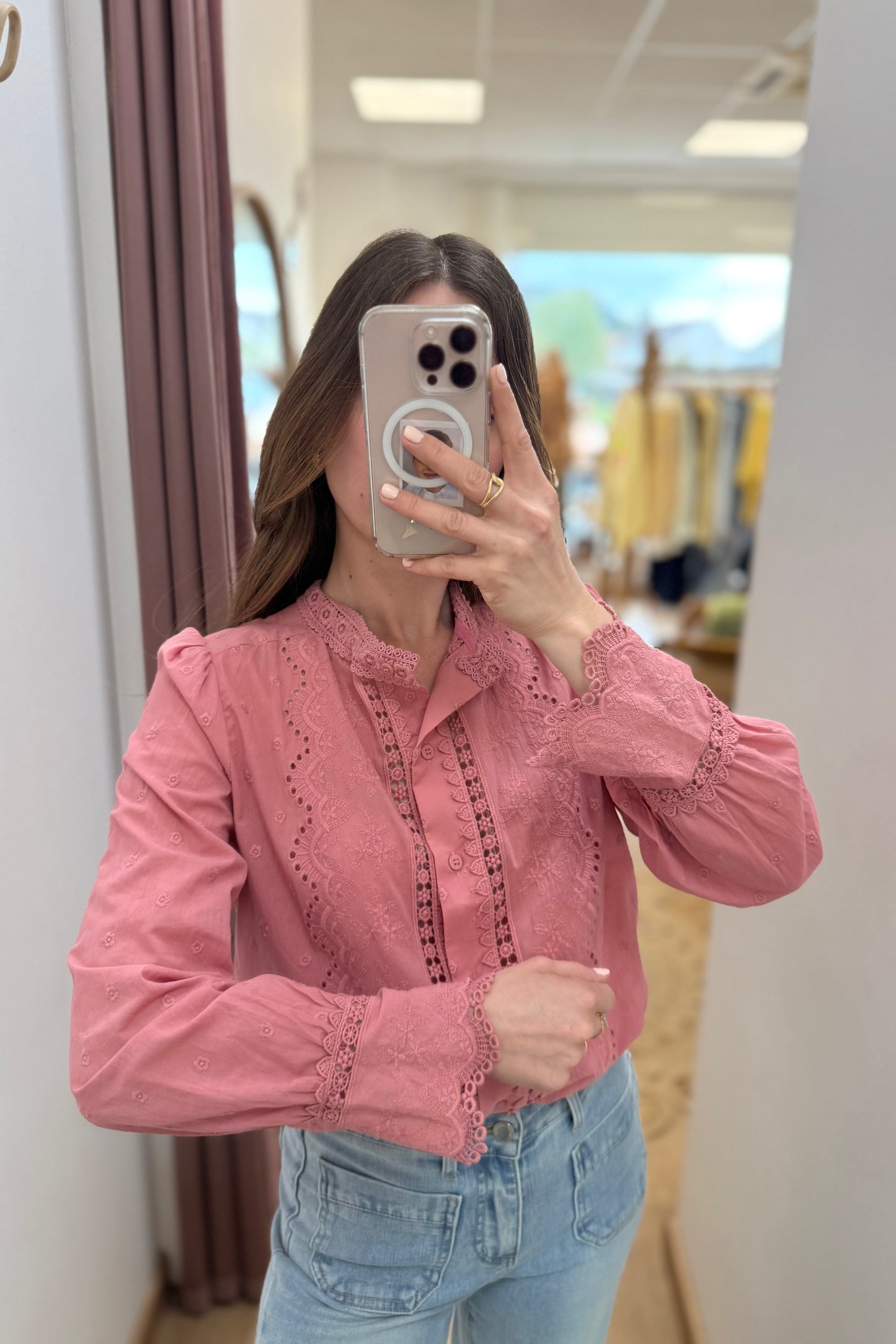 Blouse Lilie vieux rose