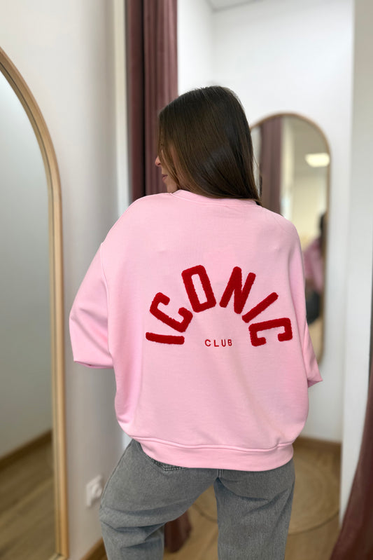 Sweat ICONIC rose/rouge