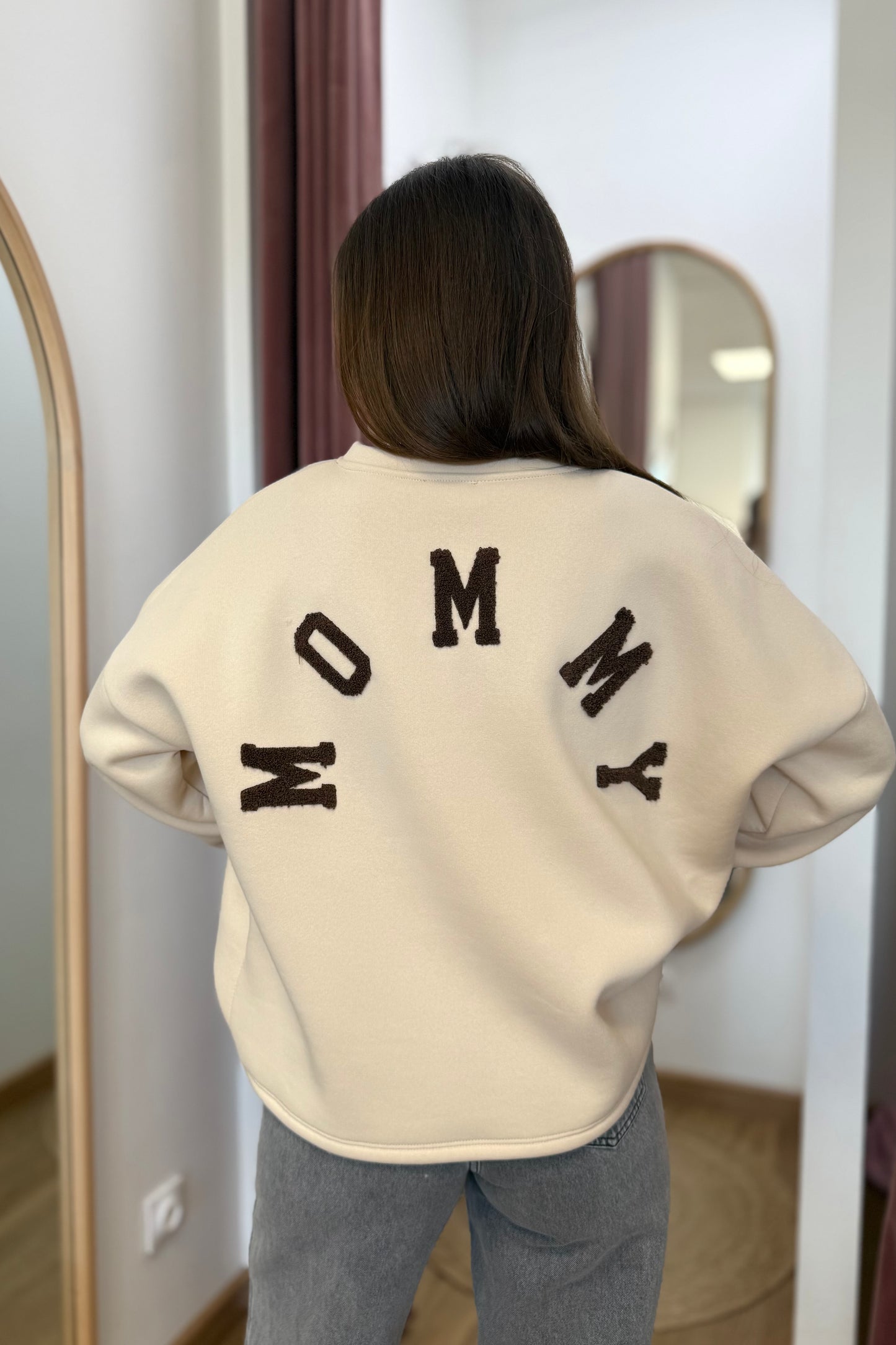 Pull Mommy beige/marron