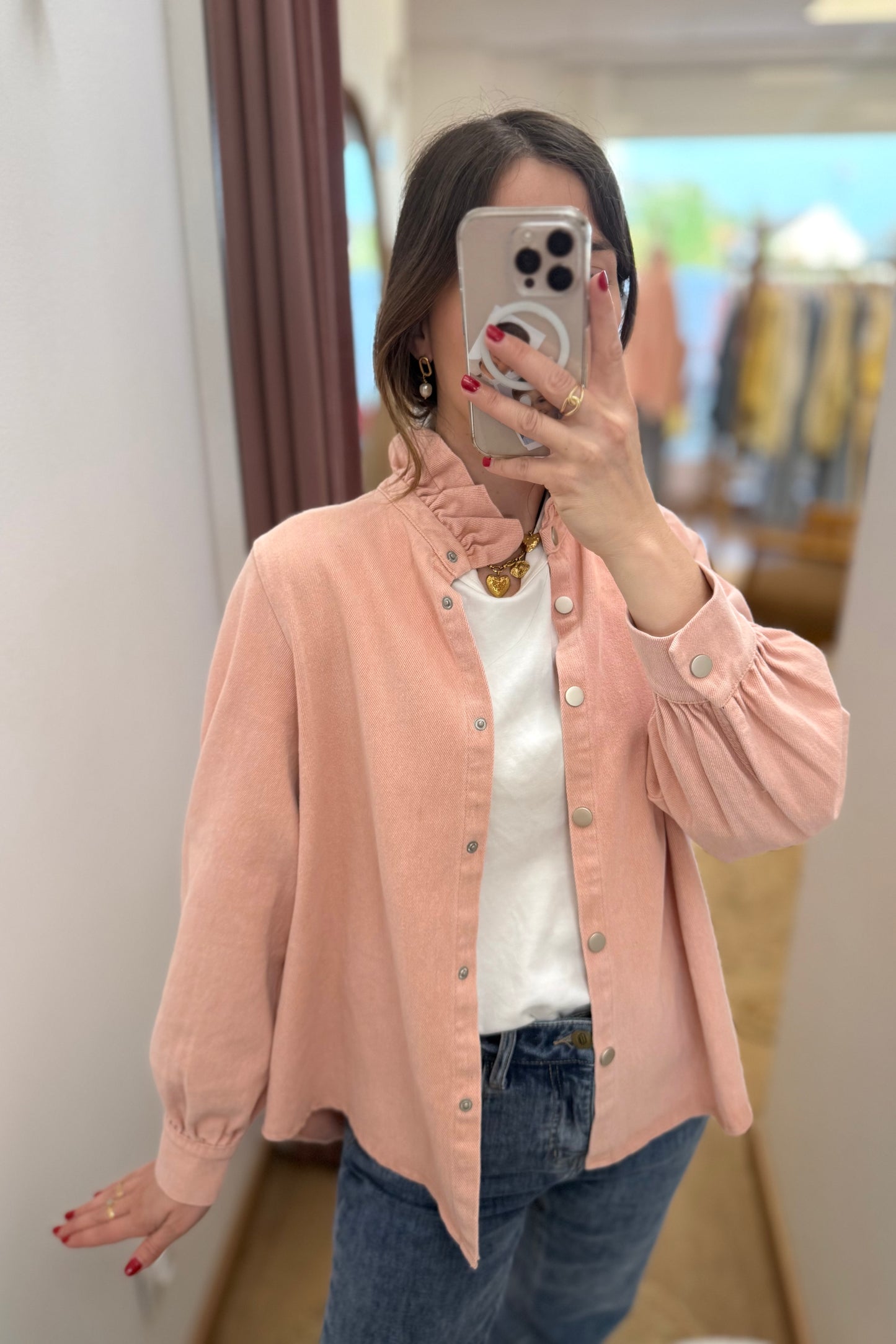 Chemise Adeline rose
