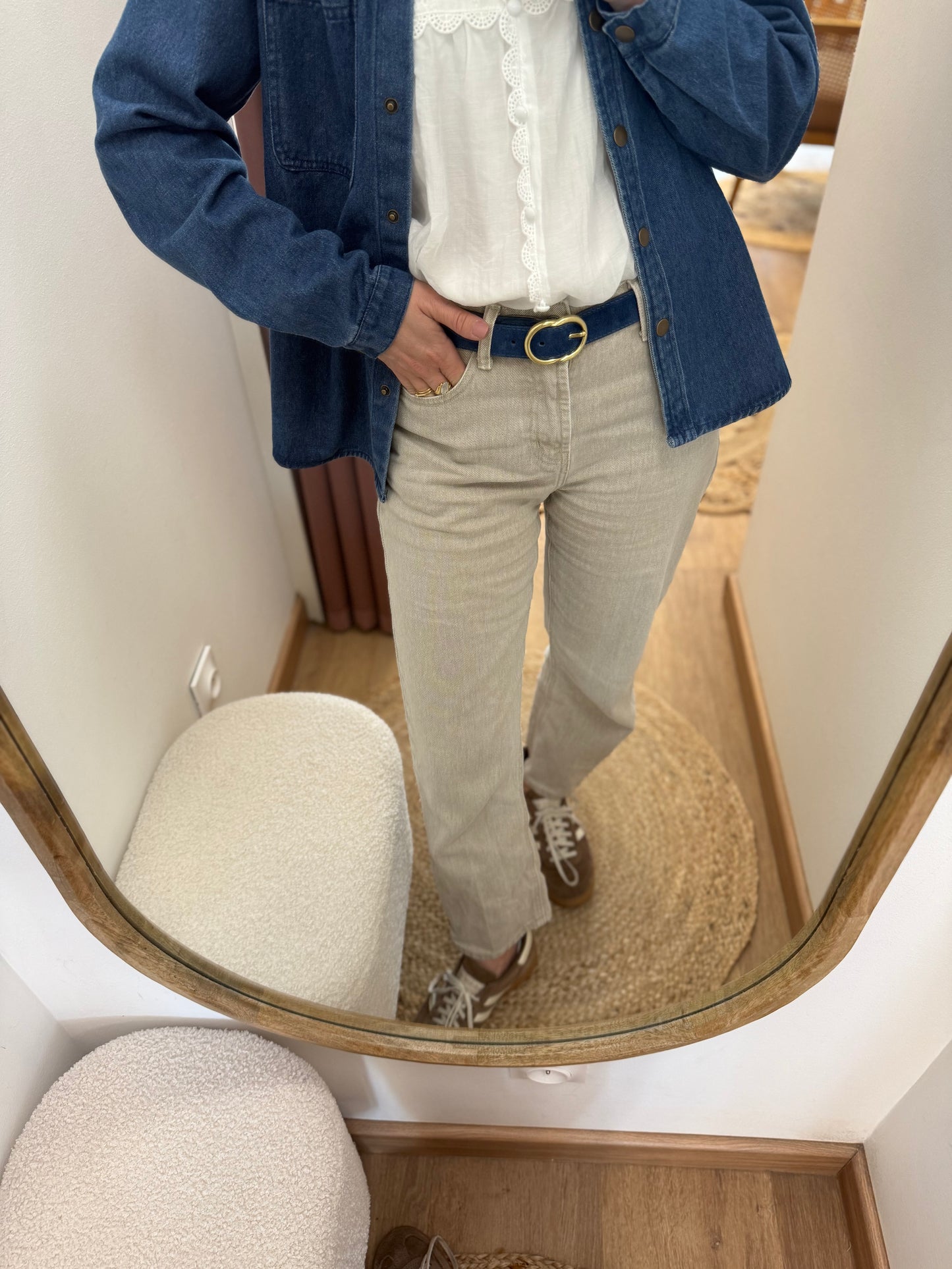 Jean Boy taupe