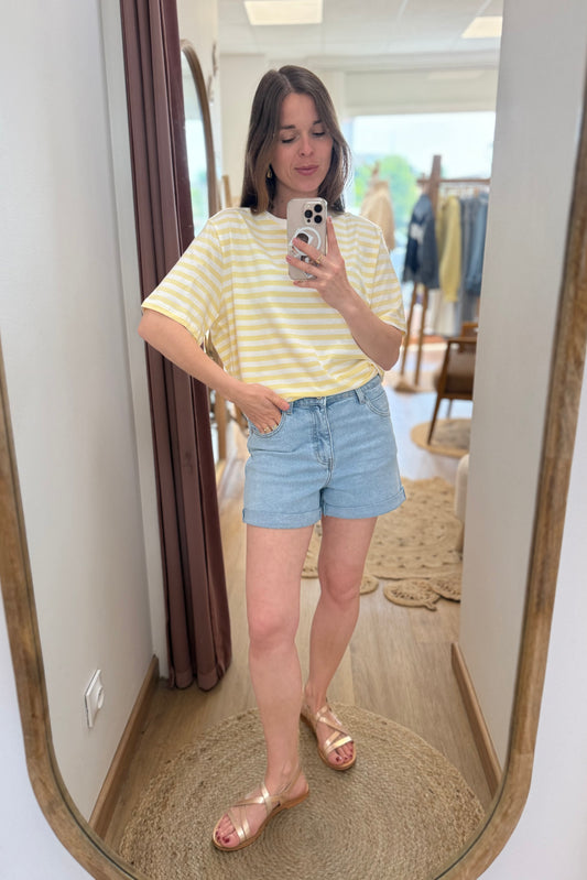 Short Ben bleu clair