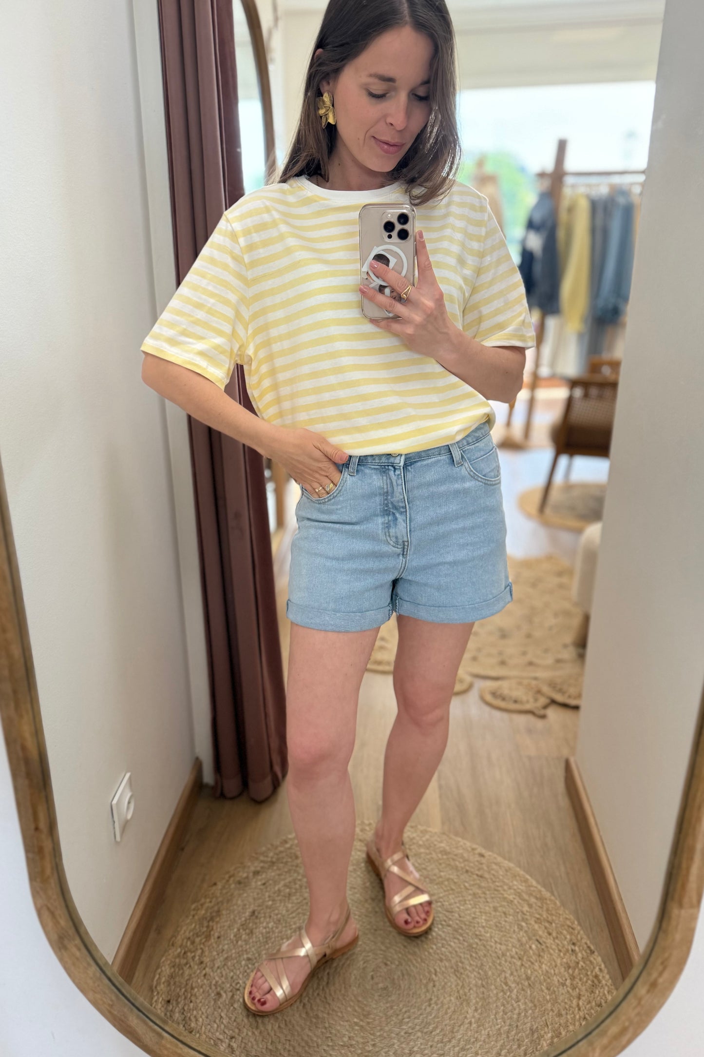 Short Ben bleu clair