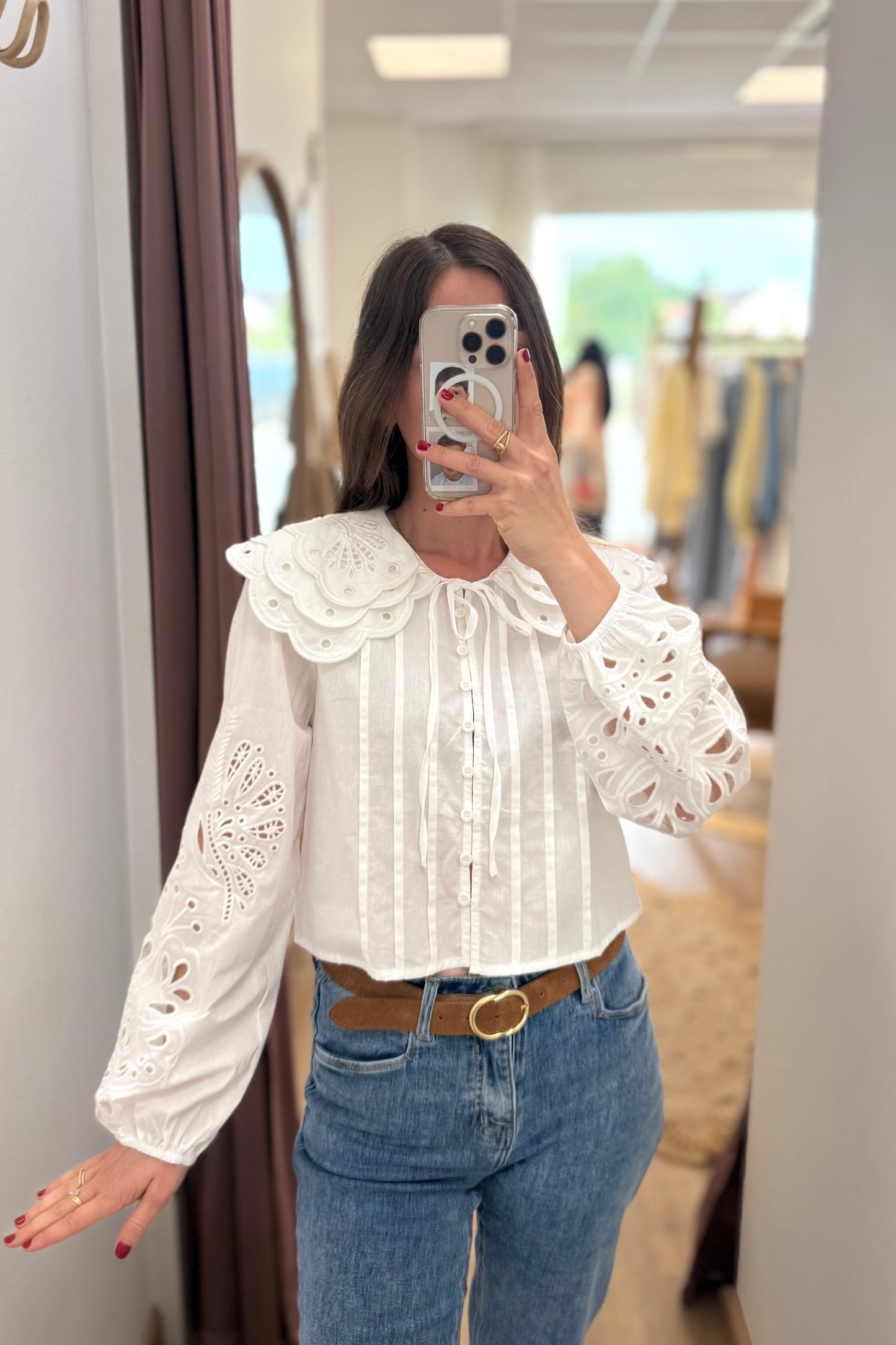 Blouse Agathe blanche