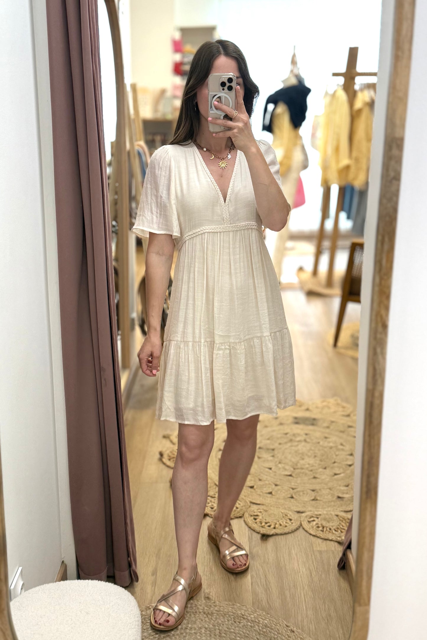 Robe Coralie ivoire