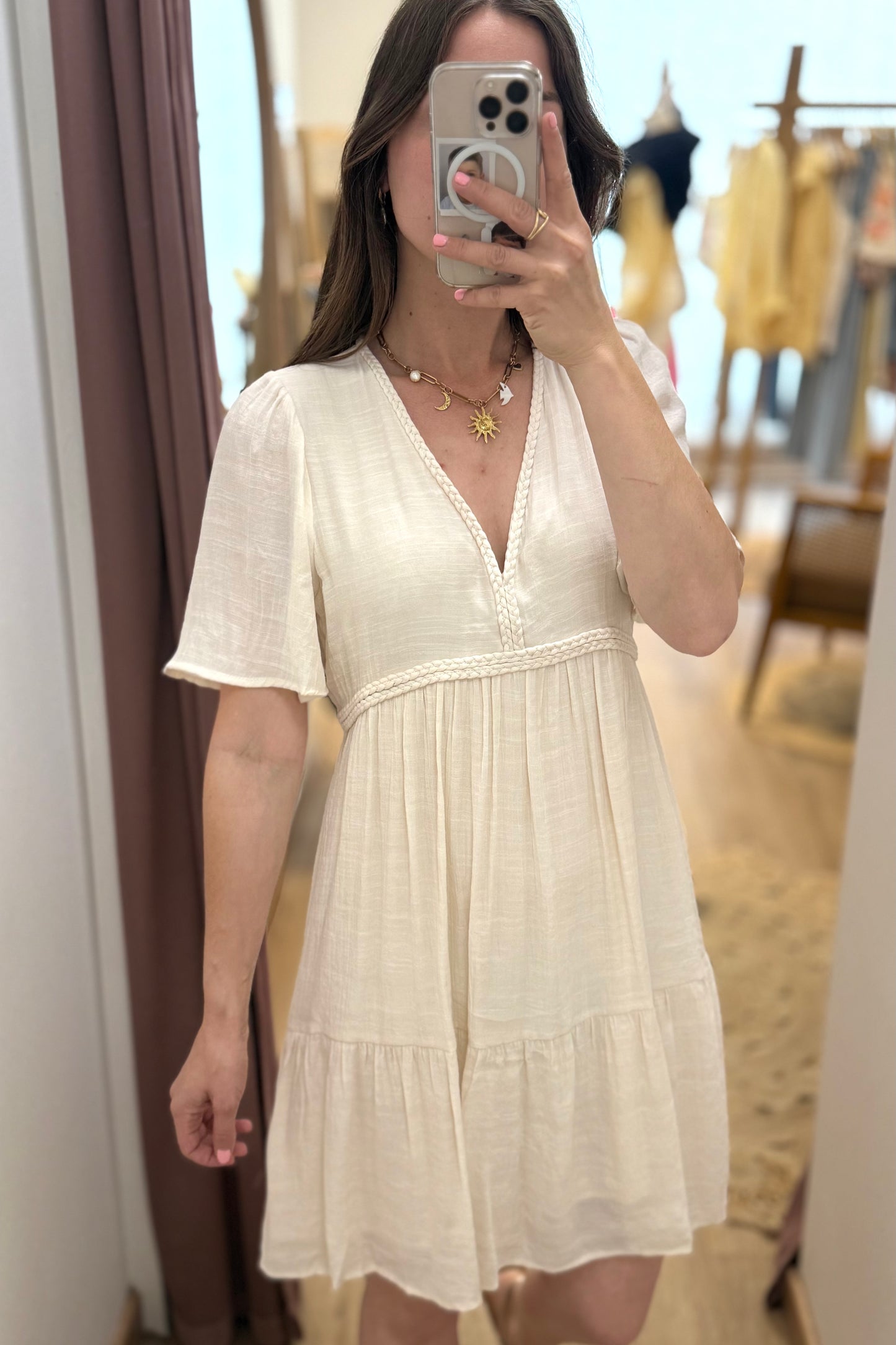 Robe Coralie ivoire