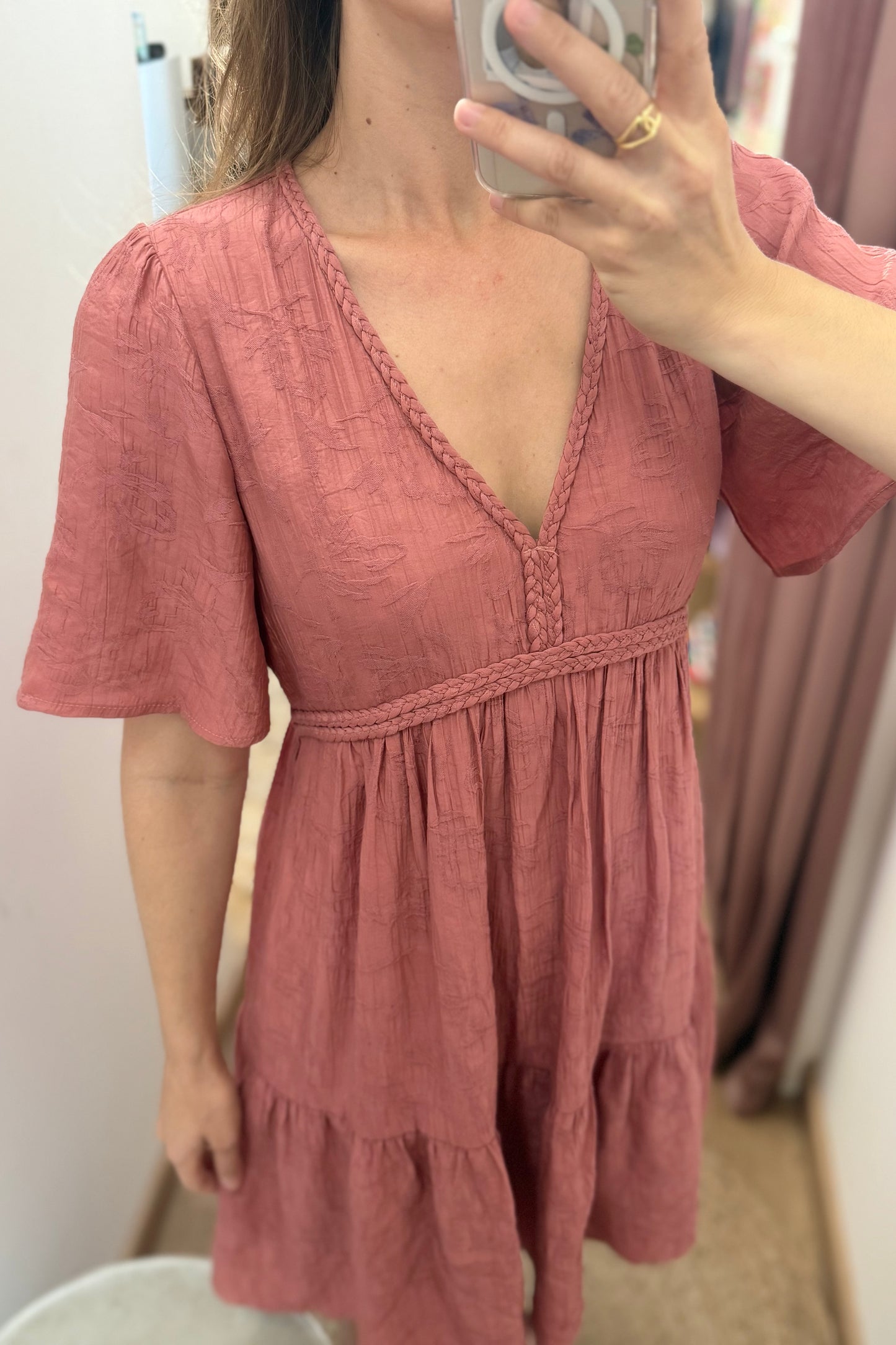 Robe Coralie bois de rose