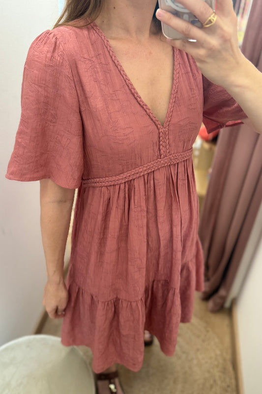 Robe Coralie bois de rose