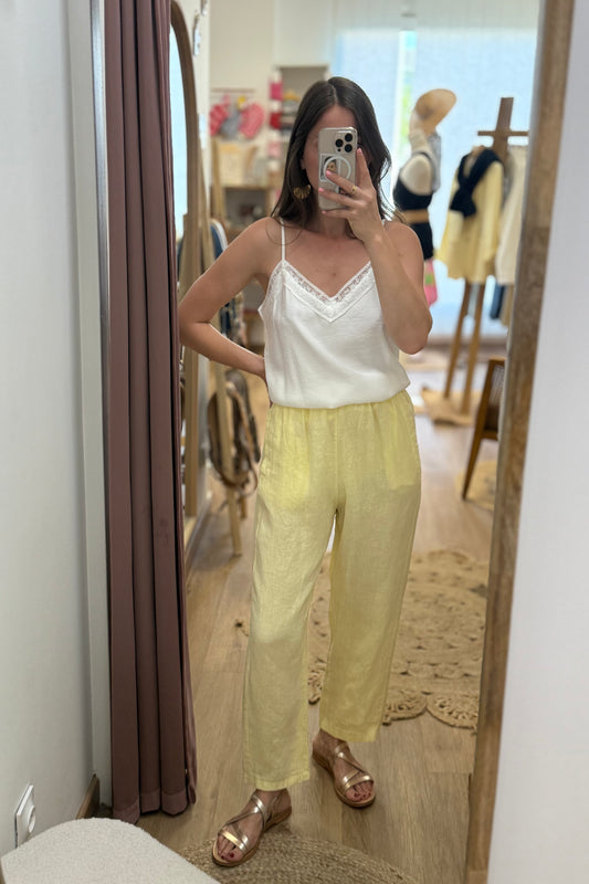Pantalon Rémy jaune