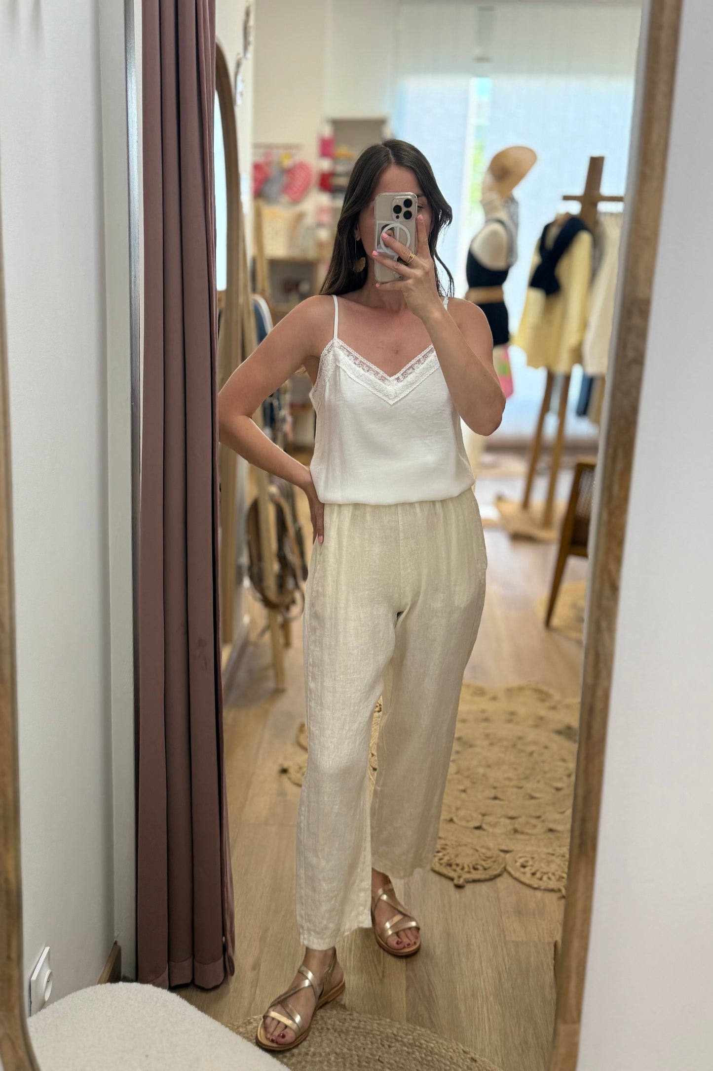 Pantalon Rémy ivoire