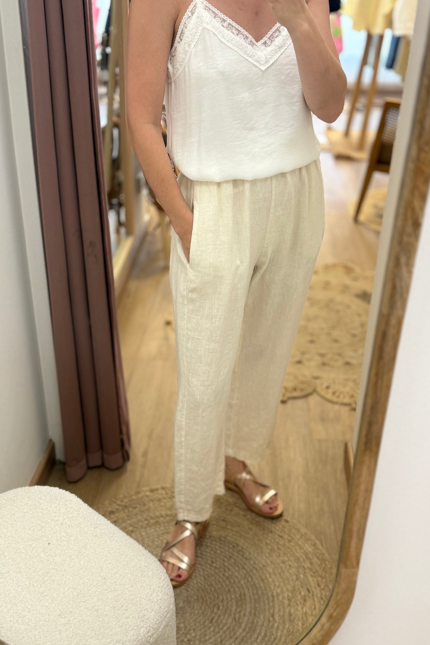 Pantalon Rémy ivoire