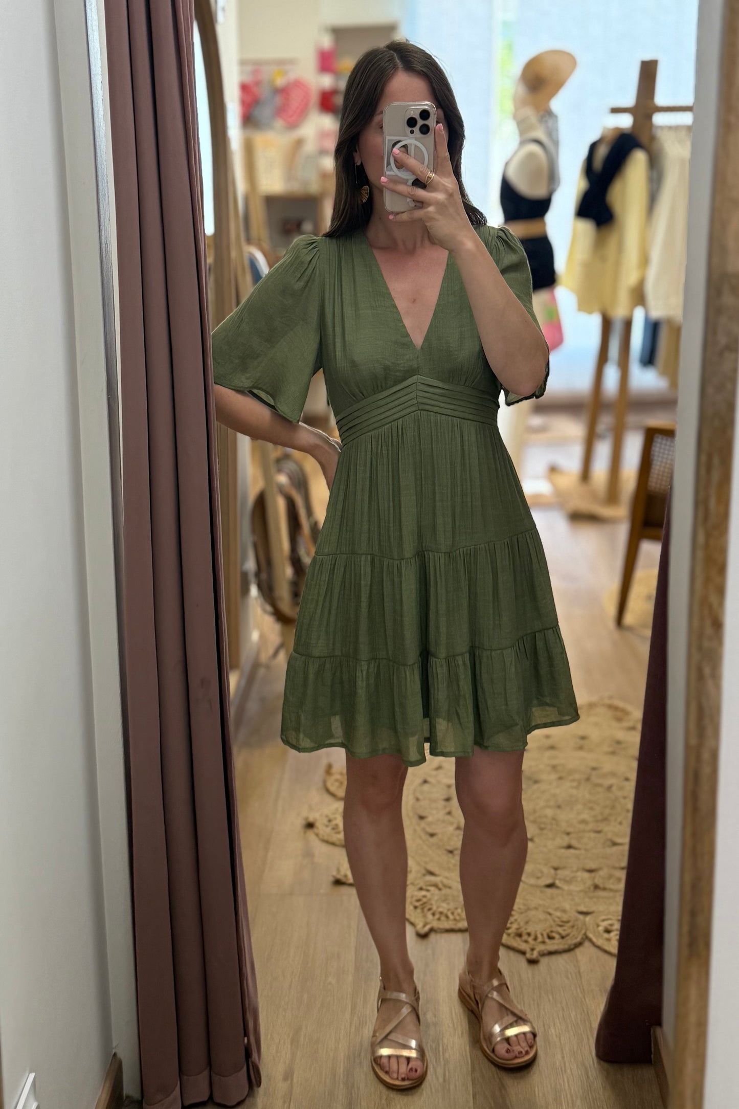 Robe Aurore verte