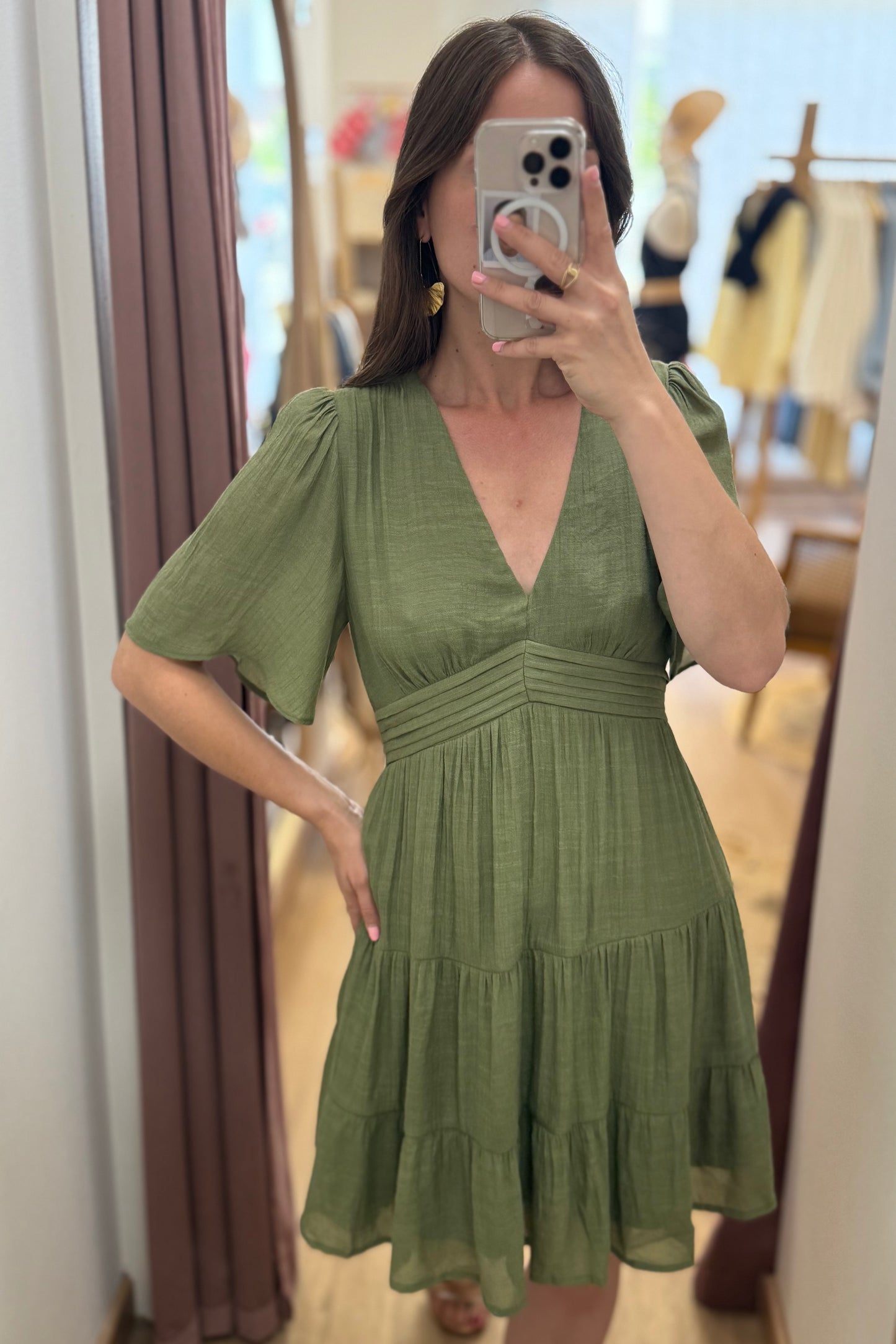 Robe Aurore verte