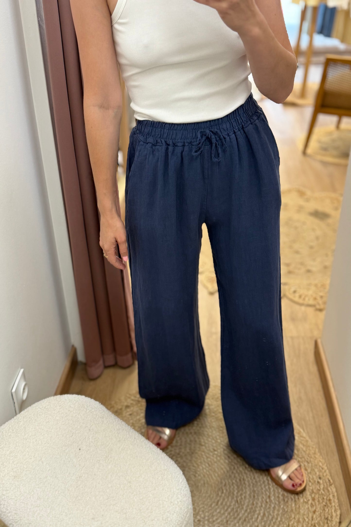 Pantalon Gustave bleu marine