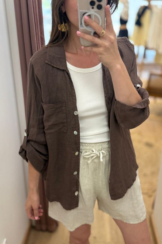 Chemise Thais marron