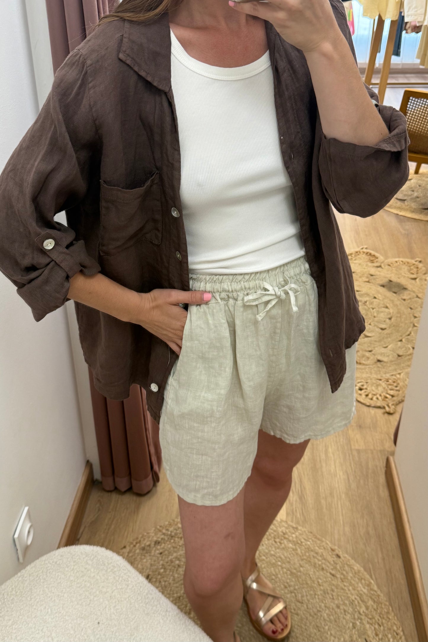 Short Lucas beige