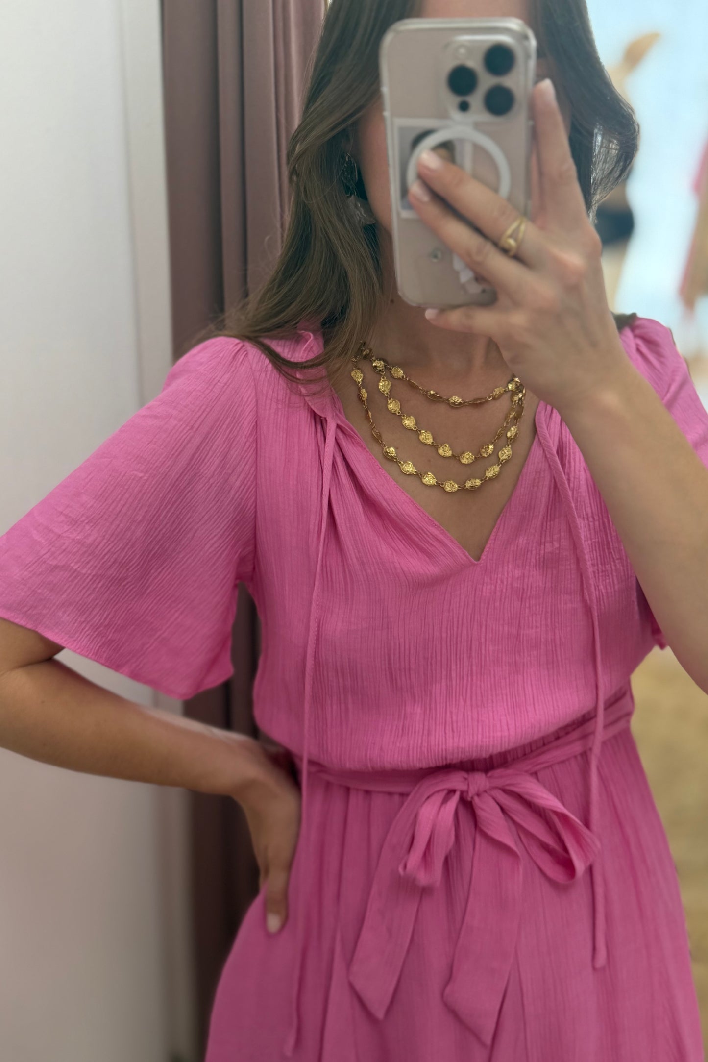 Robe Carole rose