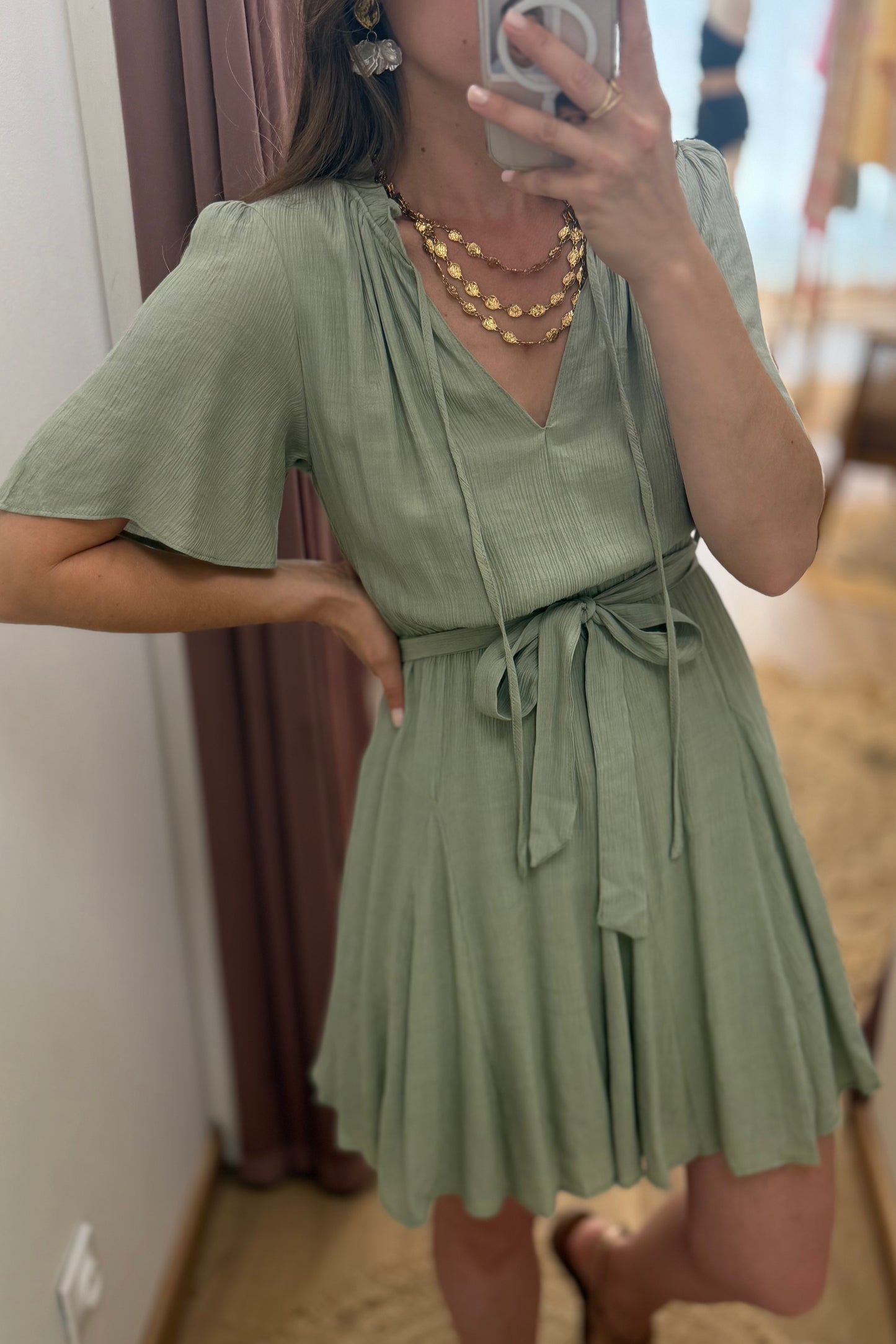Robe Carole vert