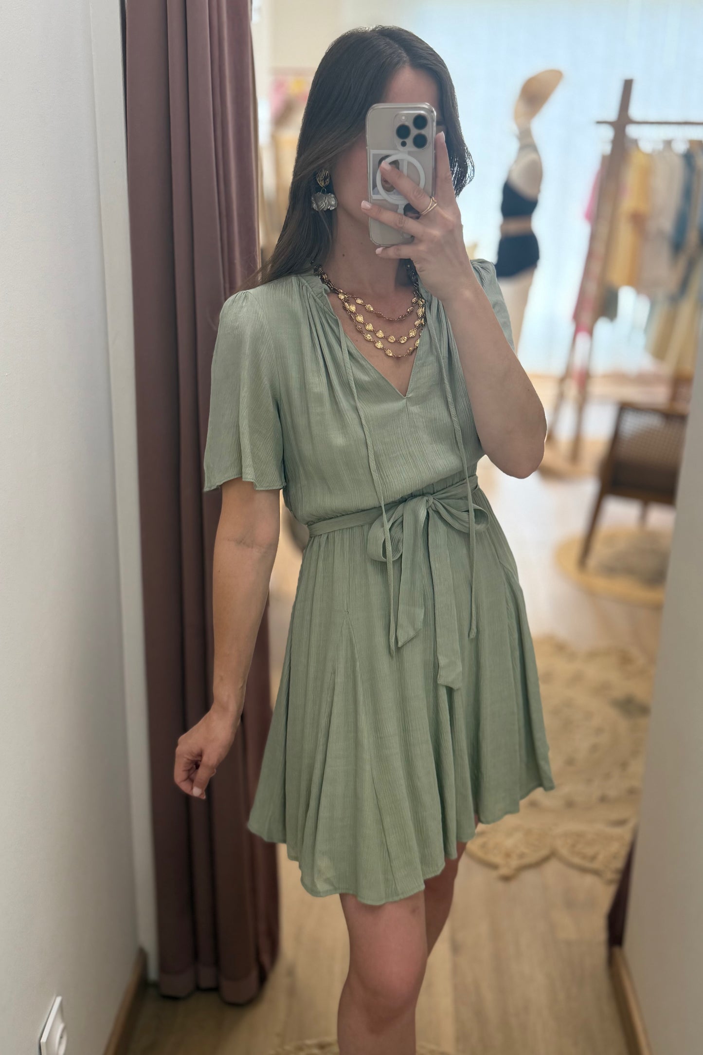 Robe Carole vert