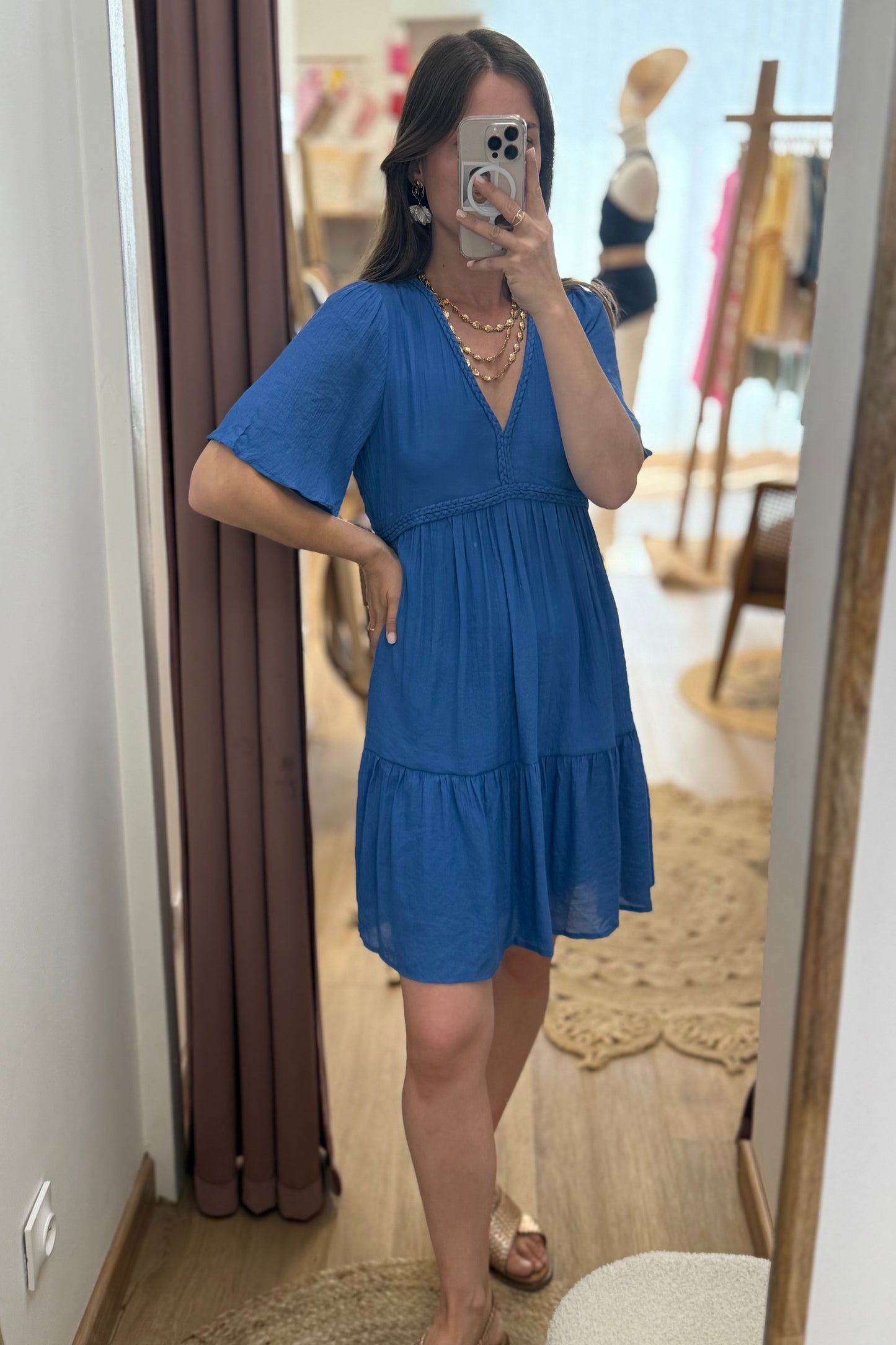 Robe Coralie bleu