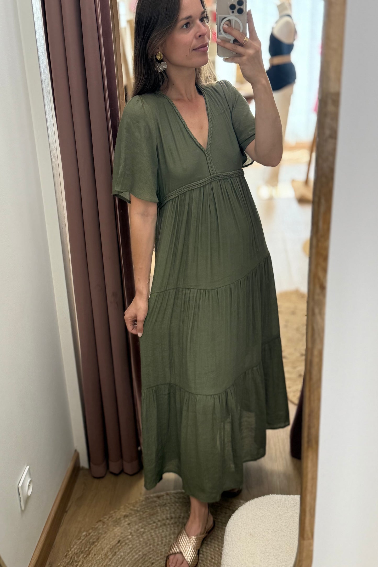 Robe Anna kaki