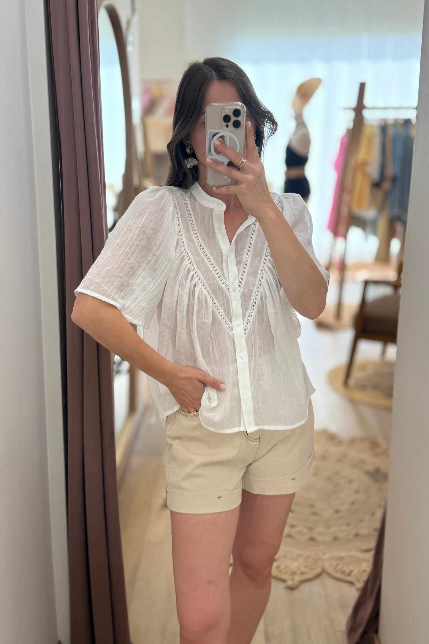 Blouse Anissa blanche