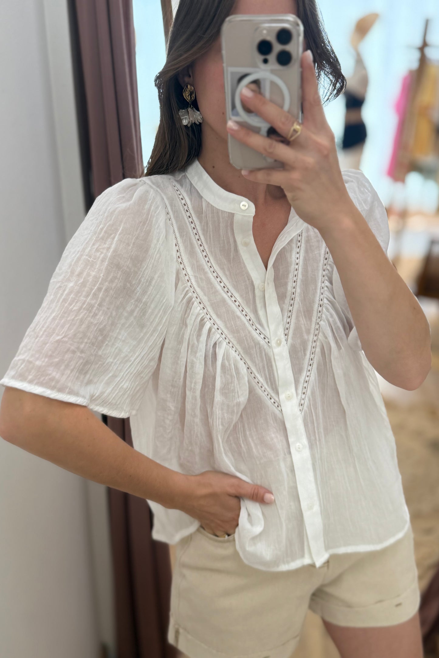 Blouse Anissa blanche