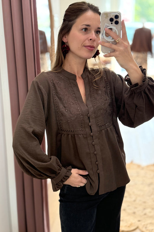 Blouse Maximilia choco