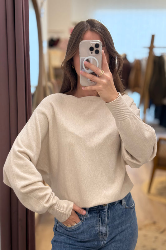 Pull Hugo beige