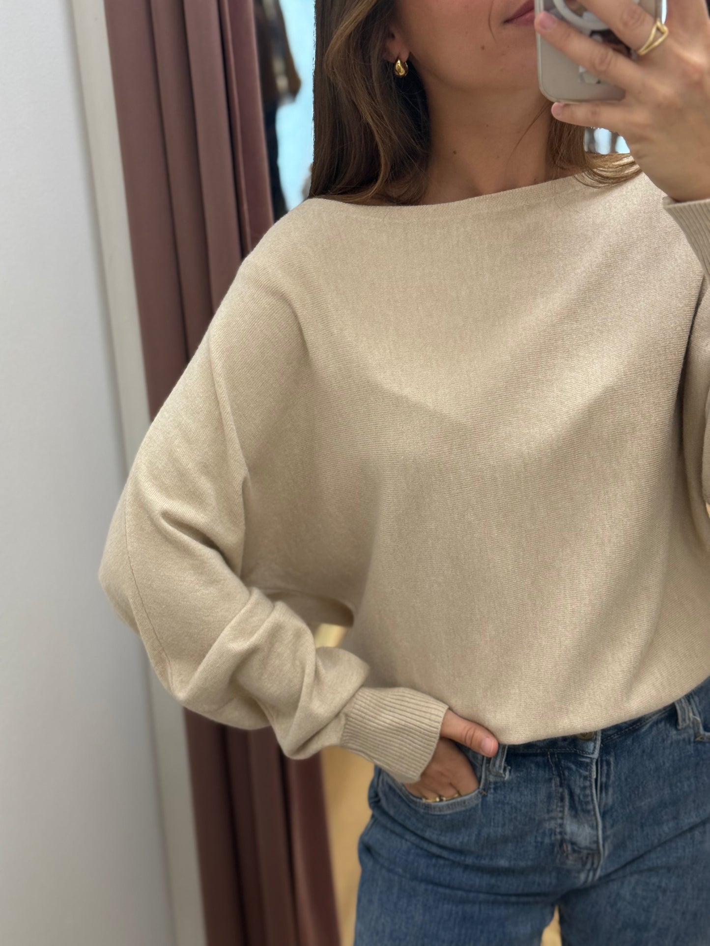 Pull Hugo beige