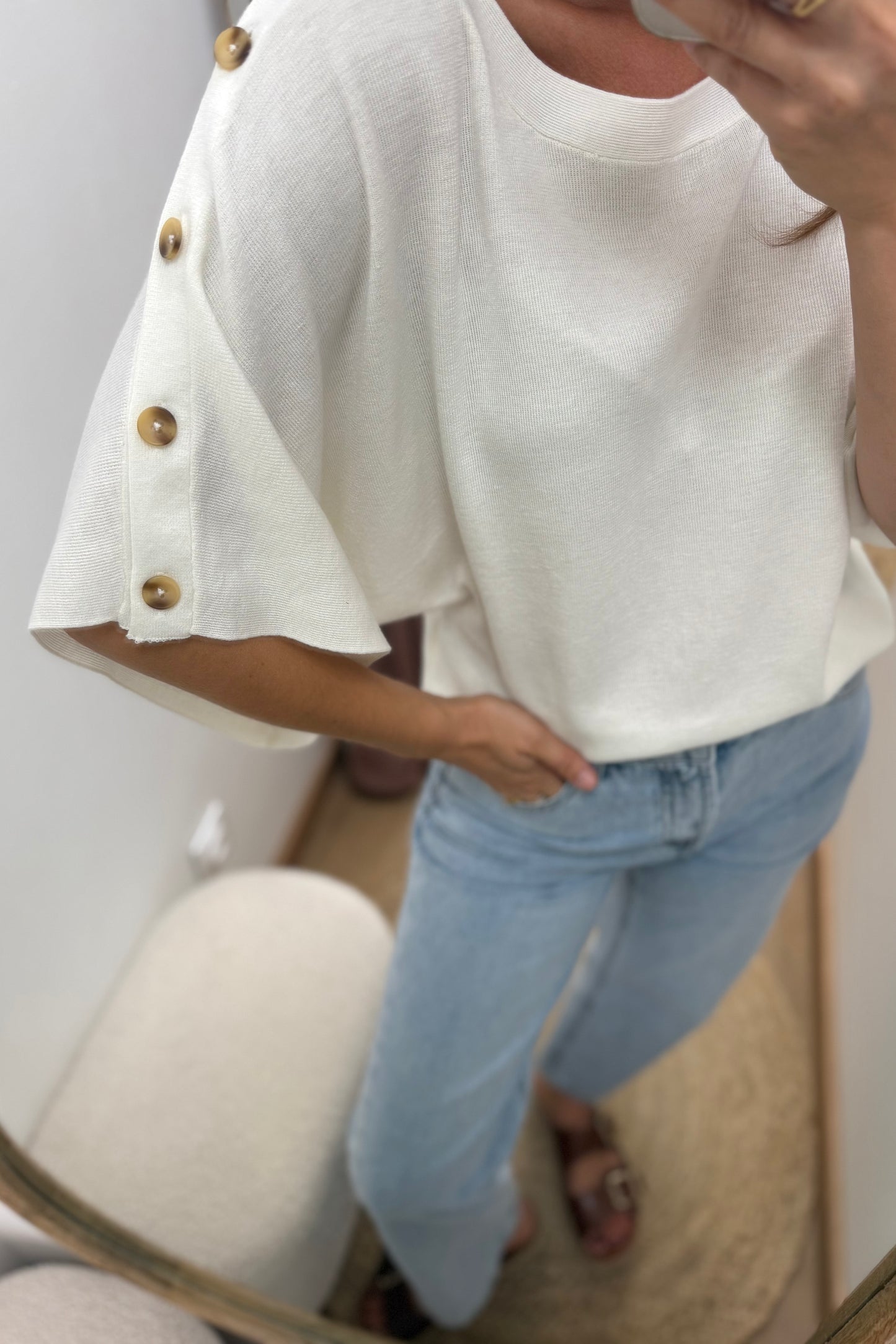 Pull Adrian écru