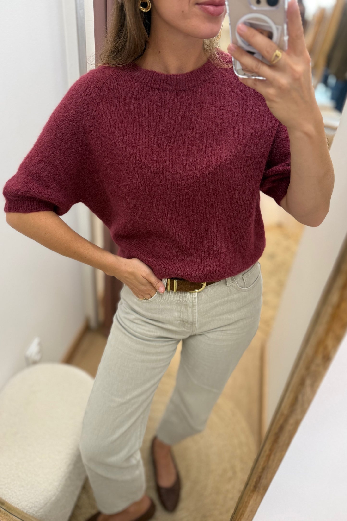 Pull Valentin bordeaux