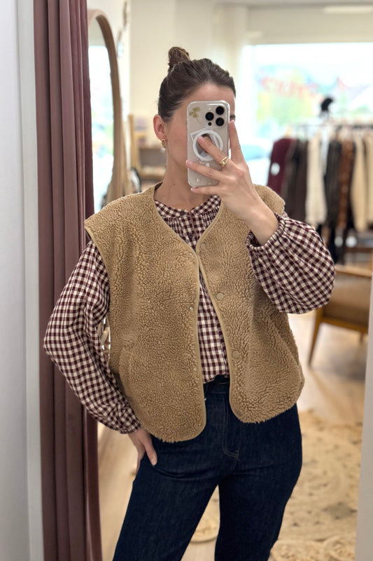 Gilet Sacha camel
