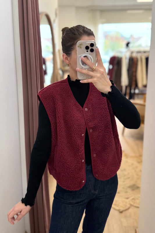 Gilet Sacha bordeaux