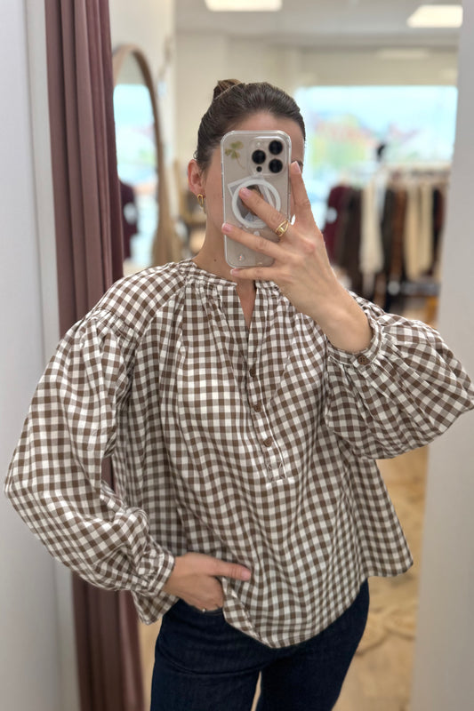 Blouse Alma marron