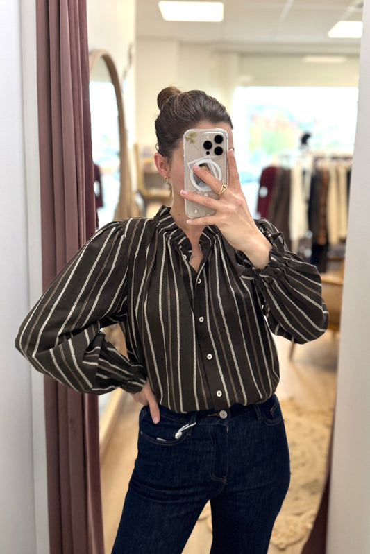 Chemise Madeleine marron