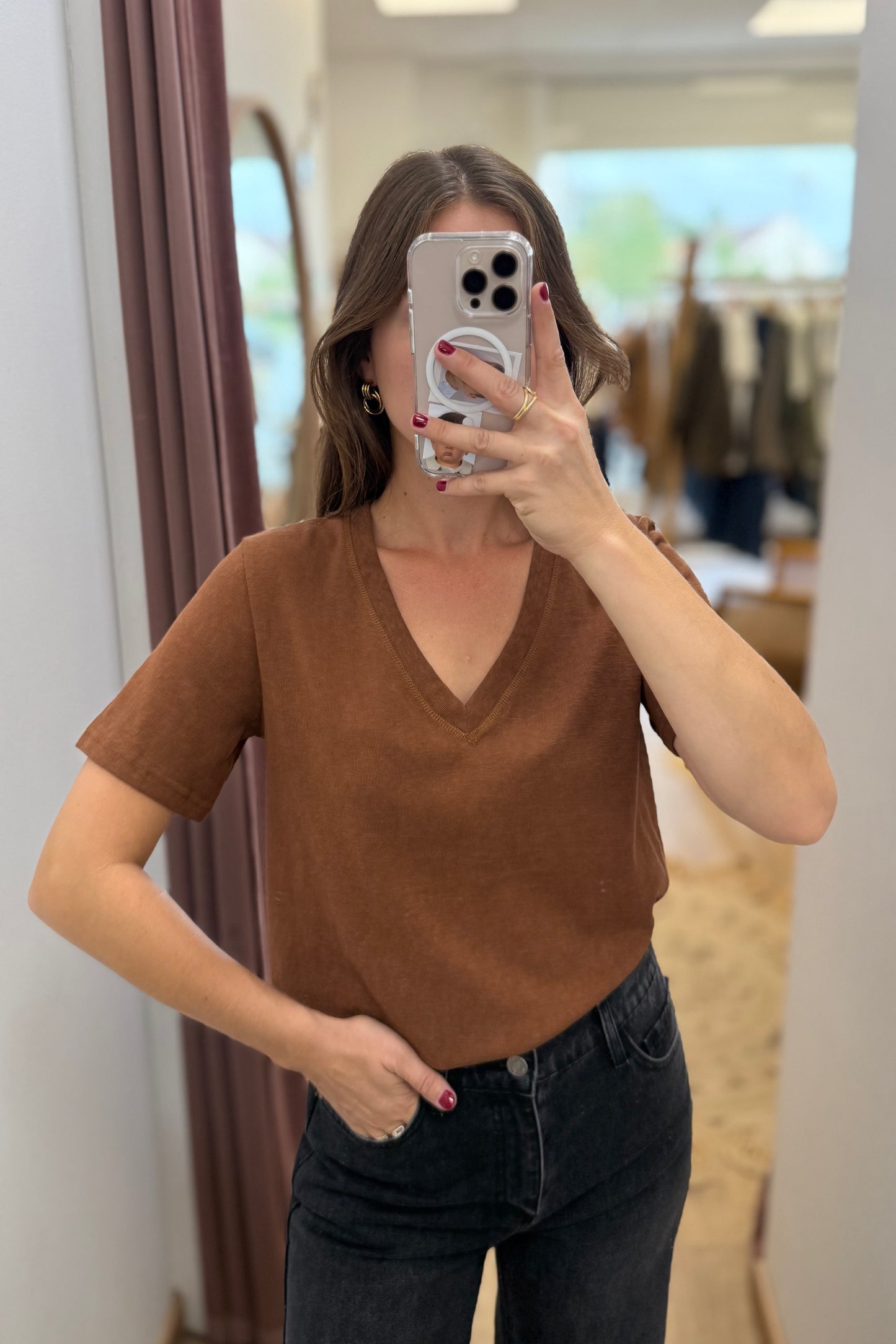 T-shirt Basile camel