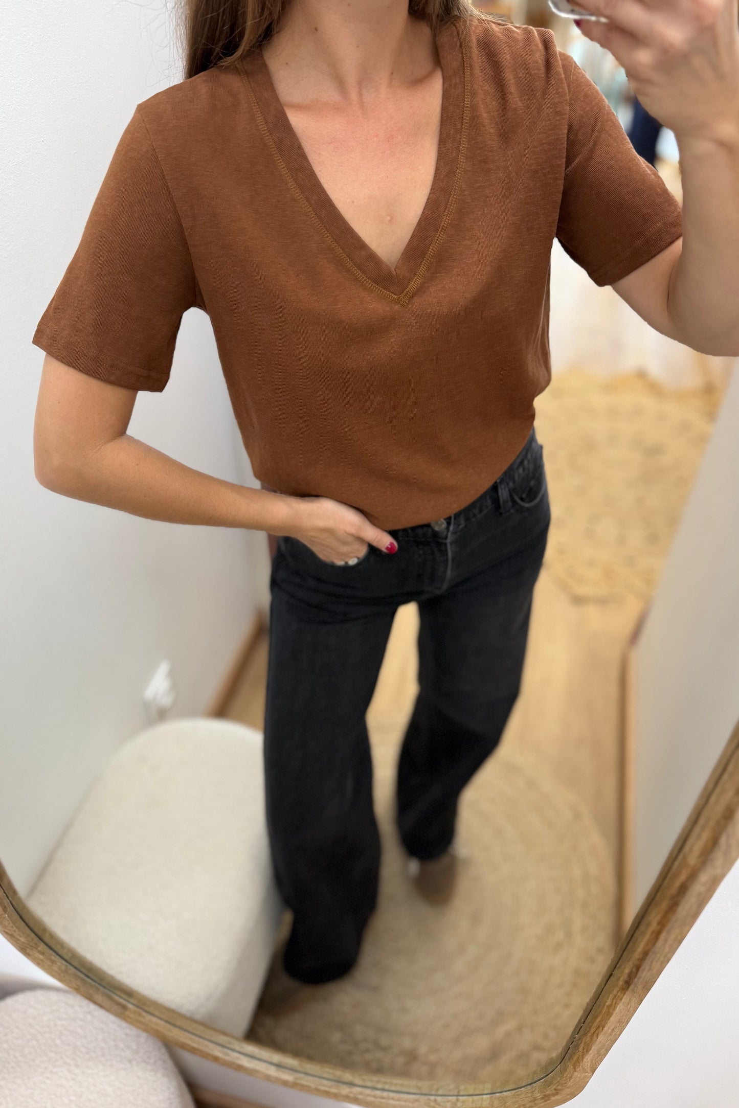 T-shirt Basile camel